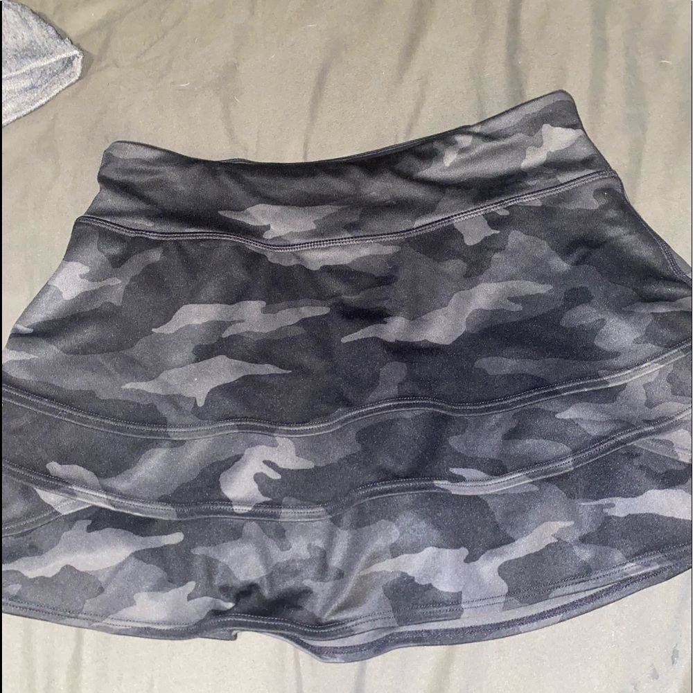 Camo lux swing skirt